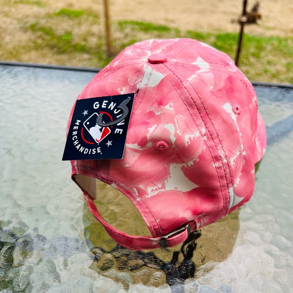 NWT Houston Astros Cap Hat Women Adjustable Pink Camouflage Cotton New - Picture 4 of 12